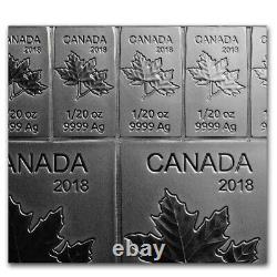Barre d'argent de 2 onces de la Monnaie royale canadienne - Barre Maple Flex (titrage de .9999) Réf. produit 195939