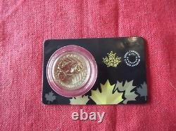 Canada 200 $ Dollars D'or 2015 (. 9999) 31.15g Certificat Rare Cougar Maple Coin