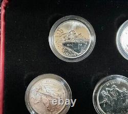 Canada 2005 Ensemble de six pièces en argent sterling de 50 cents de la Seconde Guerre mondiale Bataille de Grande-Bretagne