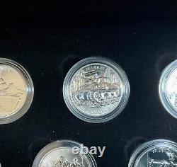 Canada 2005 Ensemble de six pièces en argent sterling de 50 cents de la Seconde Guerre mondiale Bataille de Grande-Bretagne