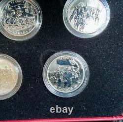 Canada 2005 Ensemble de six pièces en argent sterling de 50 cents de la Seconde Guerre mondiale Bataille de Grande-Bretagne