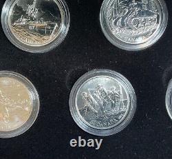 Canada 2005 Ensemble de six pièces en argent sterling de 50 cents de la Seconde Guerre mondiale Bataille de Grande-Bretagne