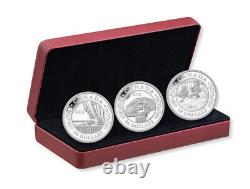 Canada 2013 20 $ Naissance du royal enfant 1 oz Argent CHACUN Ensemble de 3 pièces avec BOÎTE