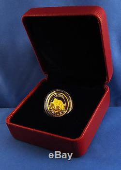 Canada 2014 $ 10 Arctic Fox 99,99% Preuve Pure Gold Ongecirculeerd Numismatique Coin