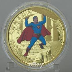 Canada 2015 $ 100 Iconic Superman Comic Book Covers Superman # 4 (1940) 14k