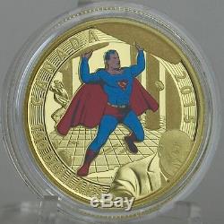 Canada 2015 $ 100 Iconic Superman Comic Book Covers Superman # 4 (1940) 14k