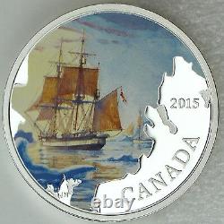 Canada 2015 20 $ Navires Perdus Dans Les Eaux Canadiennes Franklin's Lost Expedition Silver