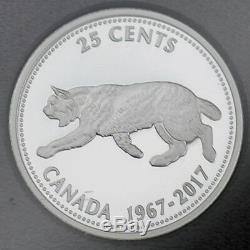 Canada 2017 Commémorative En Argent Pur 7 Coin Ensemble Épreuve Numismatique 1967 Coins Du Centenaire