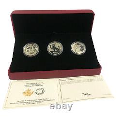 Canada 2017 Ensemble de 3 pièces en argent fin de la Monnaie royale canadienne avec les dessins oubliés de 1927