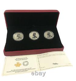 Canada 2017 Ensemble de 3 pièces en argent fin de la Monnaie royale canadienne avec les dessins oubliés de 1927