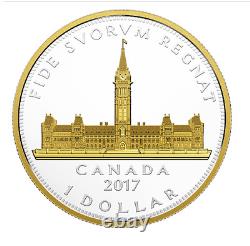 Canada 2017 Master's Club Ann. Visite Royale Argent Renouvelé $1 Dollar Pièce