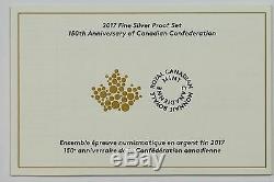 Canada 2017 Preuve En Argent Pur Set 150e Anniversaire De La Confédération Canadienne