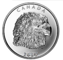 Canada 2020 25 $ Fier Pygargue À Tête Blanche 1 Oz Argent Pur Ehr Monnaie Royale Canadienne