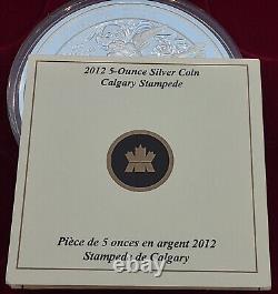 Canada 5 Oz 50 $ Pièce en argent fin 100 ans du Stampede de Calgary (2012)