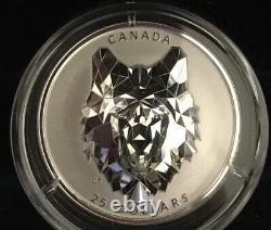 Canada Multifaceted Animal Head Series Wolf 1 Oz Silver Proof 2019 2020 Rare