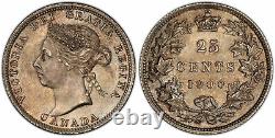 Canada. Victoria 1900 Ar 25 Cents. Pcgs Ms64 L. C. Wyon Monnaie Royale Canadienne Km 5