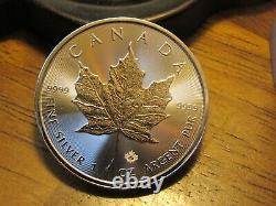Canadian Silver Coin Original Roll 25 Oz (maple Leaf) 25 Pièces. 9999 Argent