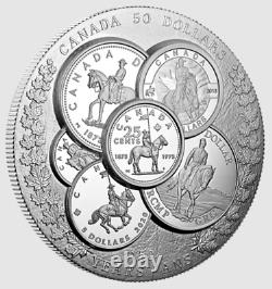 Collection de pièces de monnaie de 5 onces en argent de la GRC du Canada 2023, AVEC BADGE AUTHENTIQUE