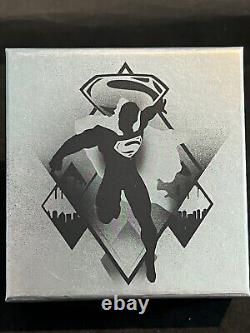 Découverte rare 1 oz. Feuille d'érable en argent 999 BU 2016 Batman v Superman Dawn of Justice OGP