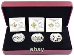 Dieux nordiques Thor Frigg Odin Set Canada 2019 20$ en argent plaqué or #20090