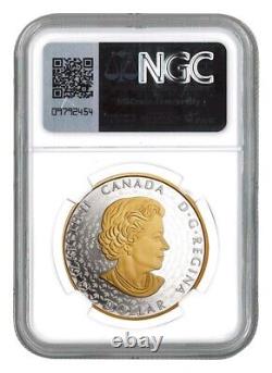 Dollar de la paix du Canada de 2024 en argent pur d'une once, NGC PF70 $1 Relief ultra-haut doré JP558