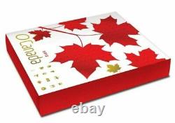 Édition Spéciale 2013 O Canada 10 $ En Argent Fin 12 Pièces Avec Revêtement D'or