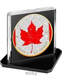 Édition du Drapeau du Canada Maple Leaf Diamond 2024 1 once de pièce en argent