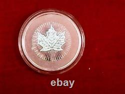 Ensemble D'hologrammes De Feuille D'érable D'argent De 2003 Monnaie Royale Canadienne