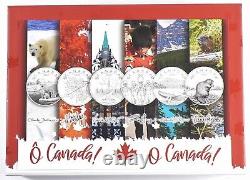 Ensemble de 6 pièces en argent fin O Canada de 10 $ pour 2020 #19573