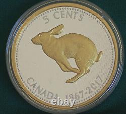 Ensemble de grosses pièces canadiennes 2017 6 x 5 oz Conceptions Colville dans un coffret en bois en argent pur