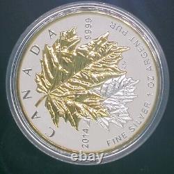 Ensemble de pièces d'argent fractionnaires Maple Leaf du Canada 2014