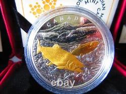 Ensemble de pièces de monnaie en argent 3 x 1oz 2017-2018 Sea to Sea Salmon Starfish Beluga $20 Canada