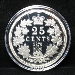 Ensemble de pièces en argent pur à 99,99 % (8,602 oz) de la première monnaie nationale du Canada en 2020