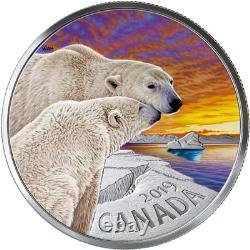 Faune Canadienne De L'ours Polaire 2019 20 $ 1oz Pure Silver Proof Coin Canada