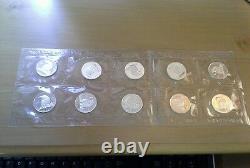 Feuille de dix pièces de 1/2 oz en argent du loup de la forêt canadienne de 2006