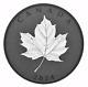 Feuilles D'érable En Mouvement Du Canada 2024 $50 5 Oz Incuse! Rhodium Sur Argent Pur à 99,99%