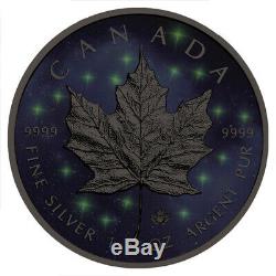 Glowing Galaxy Maple Leaf 2019 1 Oz Unze Unze Une Fois Silber Argent Kanada Canada