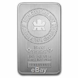 La Monnaie Royale Canadienne 999 10 Oz Beaux Silver Bar