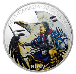 Légende de Nanaboozhoo au Canada en 2014, pièce de 1 oz en argent fin coloré