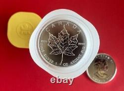 Lot De 10 2011 1 Oz Canadian Silver Maple Leaf Sml Bullion Fine Silver Coin