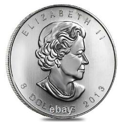 Lot De 10 Ours Polaires Canadiens D'argent 1,5 Oz 2013 Monnaie
