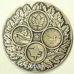 Médaille D’argent De La Monnaie Royale Canadienne De 1987 Décernée Aux Employés #3026