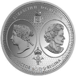 Médaille Du Jubilé De Diamant 2017 Canada 10oz Pièce D'argent Pur Monnaie Royale Canadienne