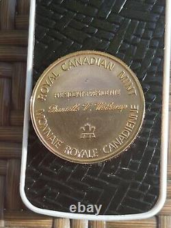 Médaille de preuve de pièce de monnaie du président de la Monnaie royale canadienne de l'ours polaire du Canada