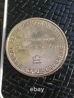 Médaille de preuve de pièce de monnaie du président de la Monnaie royale canadienne de l'ours polaire du Canada