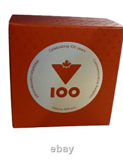 Médaille en argent rare de 1 once du 100e anniversaire de Canadian Tire 2022 RCM