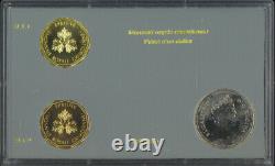 Monnaie Royale Canadienne Circulant $1 One Dollar Test Token Set Gold Bronze