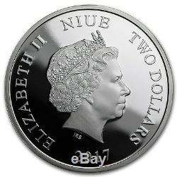 Niue 2017 1 Oz En Argent Épreuve Numismatique Coin- Année Lunaire Du Coq