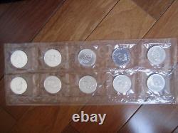 Paquet original de 10 pièces non circulées scellées RCM 1998 Feuille d'érable argentée 1 oz