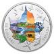 Pièce D'argent 3 Oz 2023 Canadian Collage Four Seasons De La Monnaie Royale Canadienne